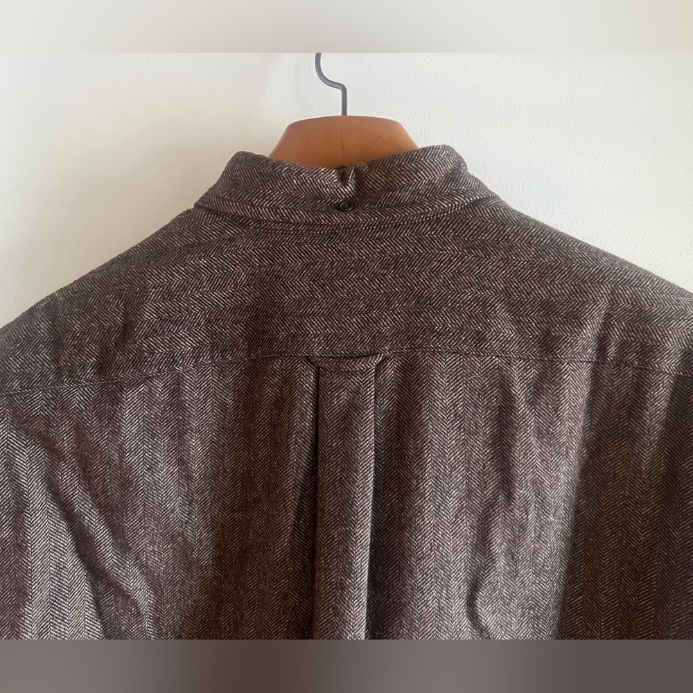 Faconnable goat skin leather shirt size XL - Vintage - Picture 10 of 10